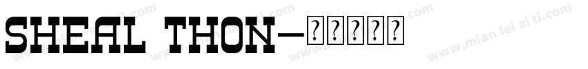 SHEAL THON字体转换